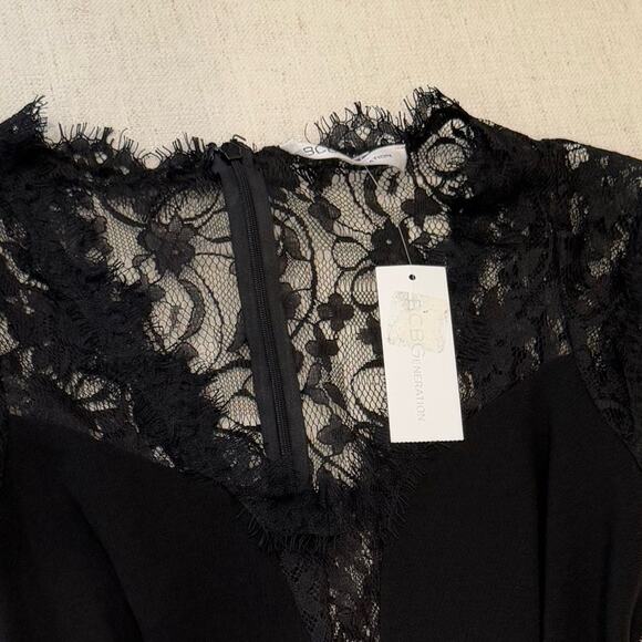 BGBGeneration NWT Lace Inset Mini Cocktail Dress size 4 - Picture 11 of 13